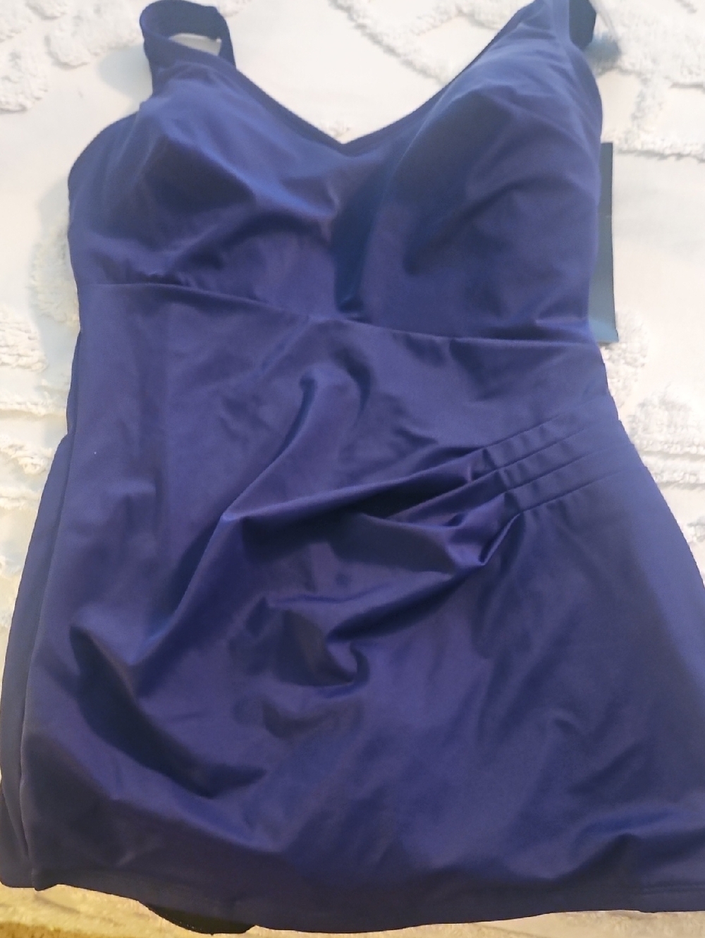 Women’s Navy Blue V-Neck Swimsuit